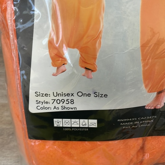 Music Legs Sweet Pumpkin Hooded Onesie NWT - Picture 3 of 6